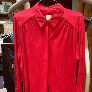 Women’s Chico’s red dressy blouse, size 3